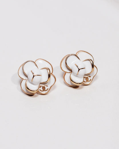 Parisian Chic Blossom Elegance Flower Studs