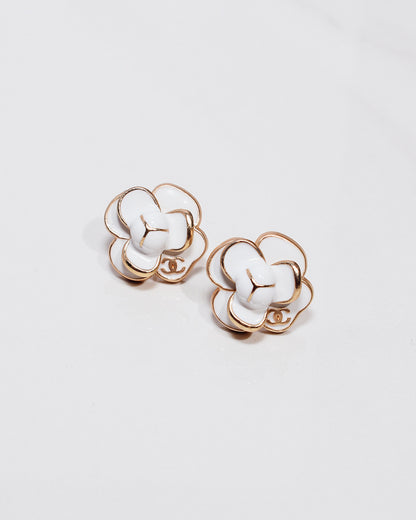 Parisian Chic Blossom Elegance Flower Studs