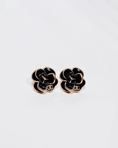 Parisian Chic Blossom Elegance Flower Studs